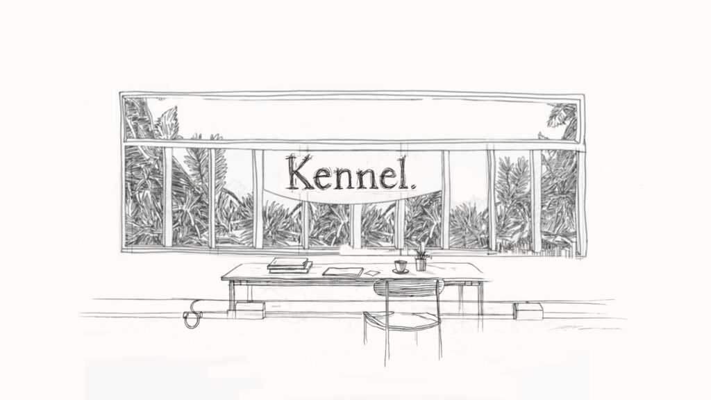 kennel architectural sketch