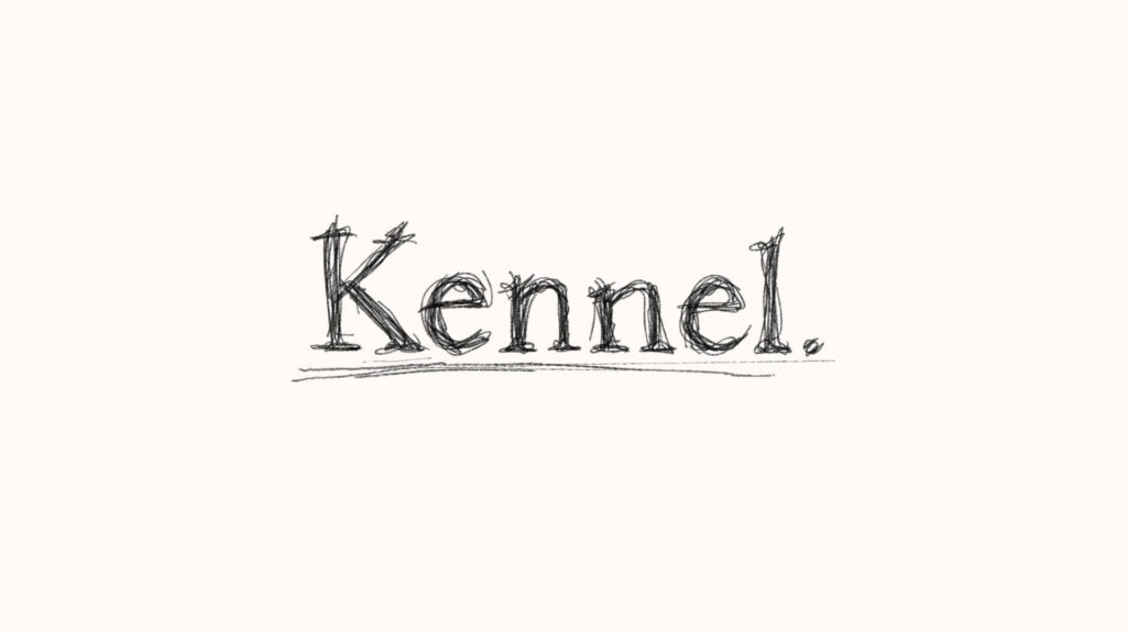 kennel logo sketch